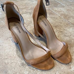 Call It Spring Chunky Heeled Sandals in Size 9